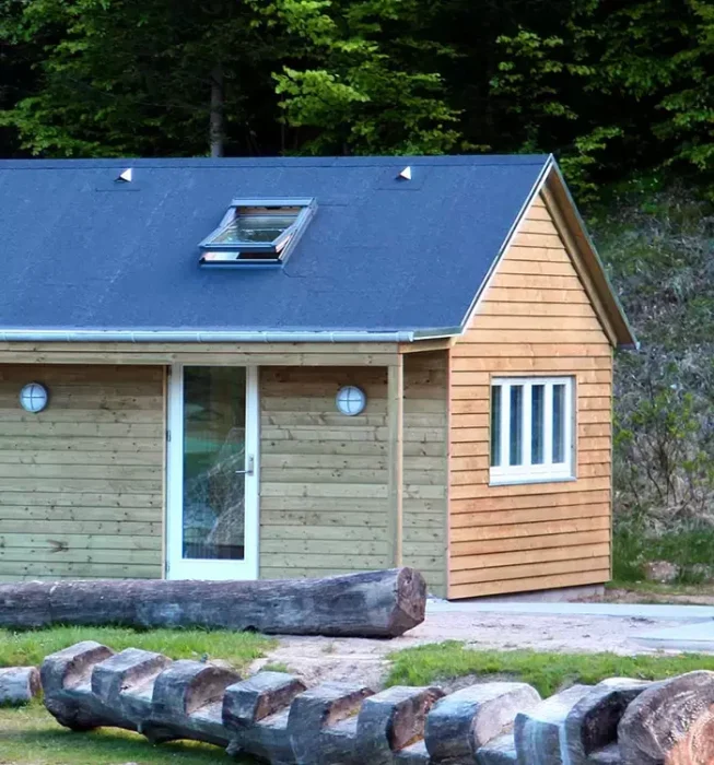 Skovhytter på Møns Klint Resort