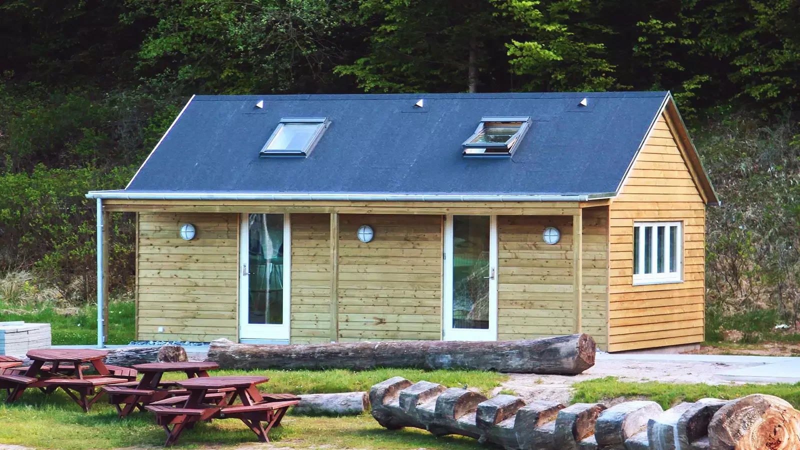Hytte, skovhytte på Camping Møns Klint, Møns Klint Resort